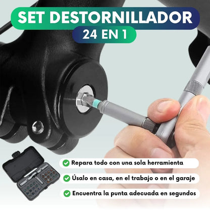Set Destornillador 24 en 1