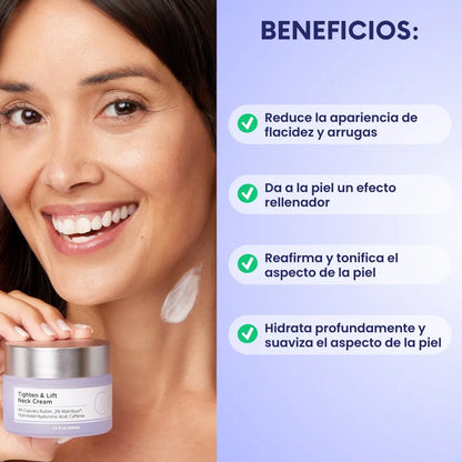 Crema reafirmante para el cuello