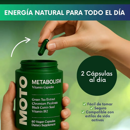MOTO® Cápsulas naturales que aceleran el metabolismo