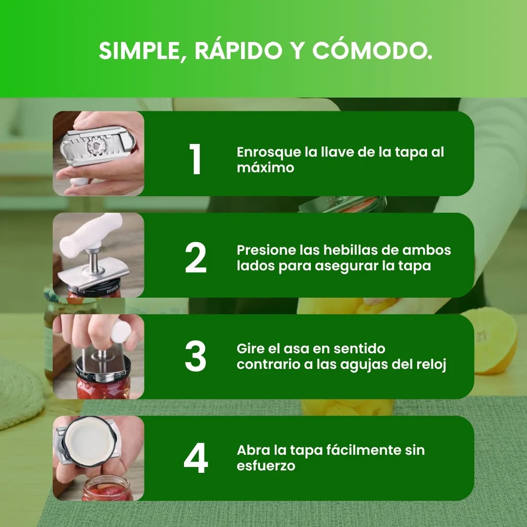Openix™ - Set x3 abridores de frascos de acero inoxidable