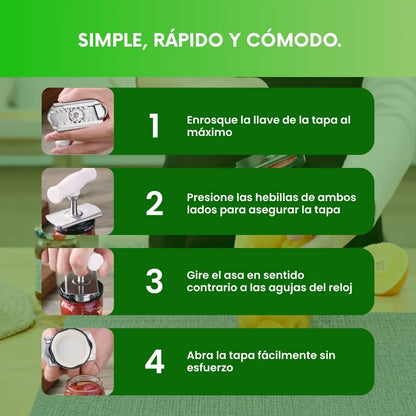 Openix™ - Set x3 abridores de frascos de acero inoxidable