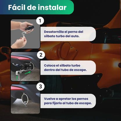 Simulador Turbo para carro y motos - Sonido deportivo