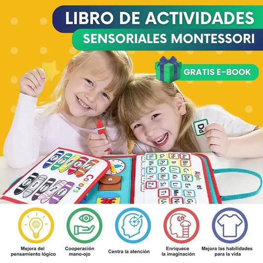 Libro de actividades sensoriales Montessori + Libro Digital 🎁