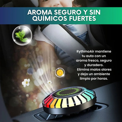 RythmoAir™ - Aromatizador LED RGB Rítmico para carro - 2x1