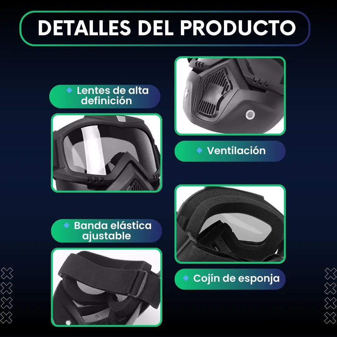 Máscara protectora multiusos premium