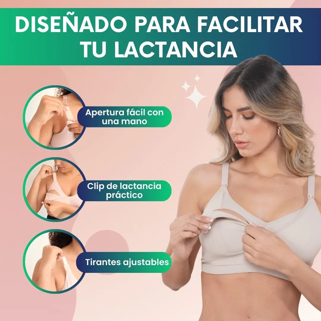 Brasier materno para lactancia - Flexible (Talla única)