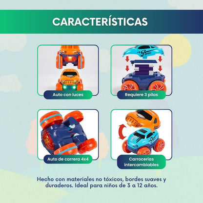 Pista de carros flexibles (46 pcs) + Carro 🎁