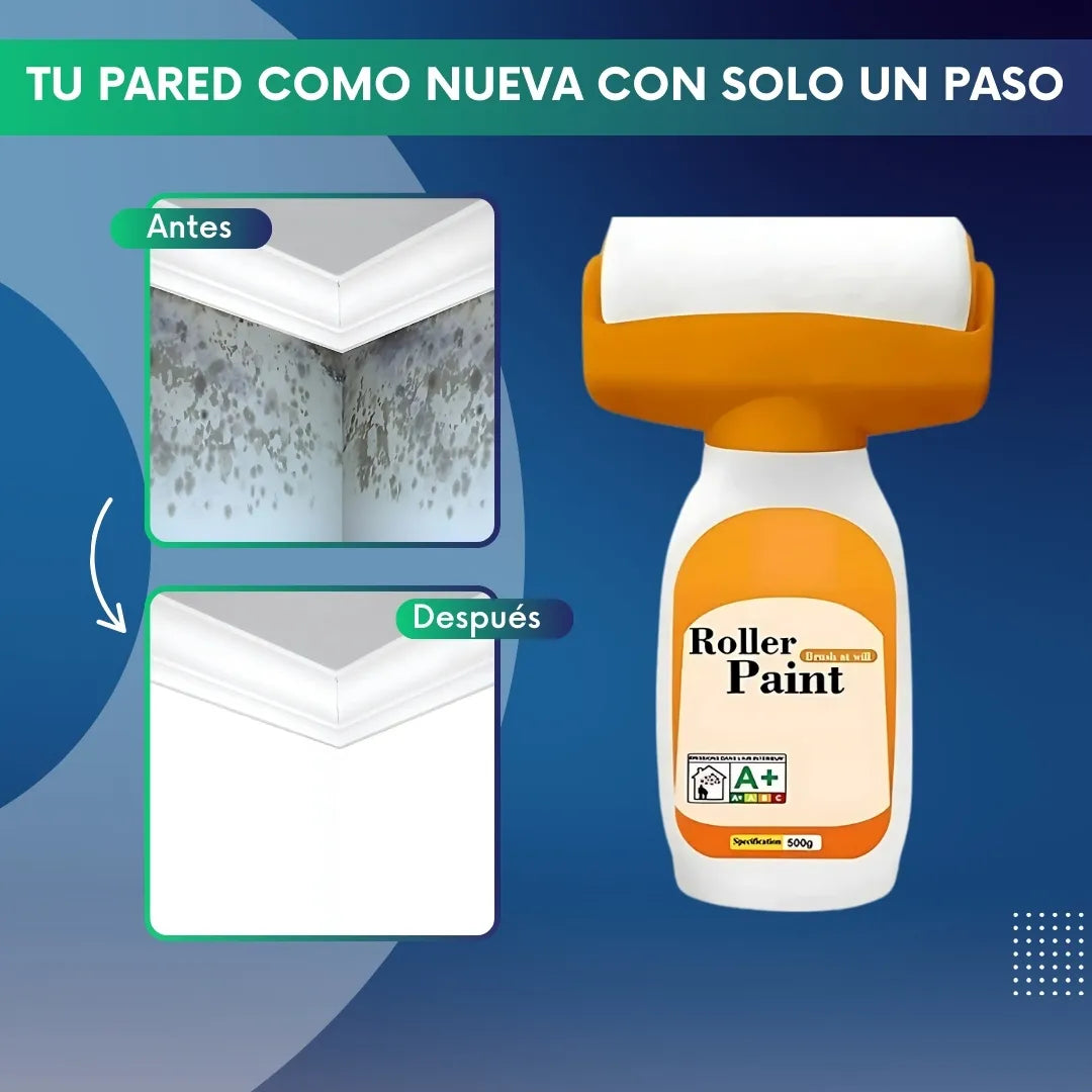 Rodillo mágico recargable + 500g de pintura blanca 🎁