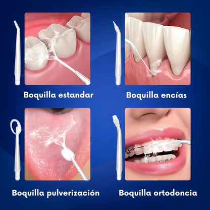 Irrigador bucal recargable - Combate el sarro y mal aliento