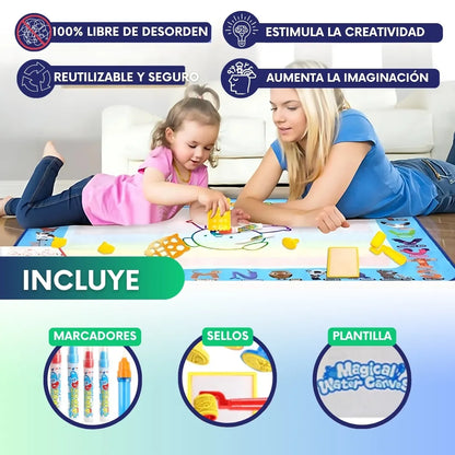 Tapete mágico para dibujar + accesorios + Libro digital 🎁