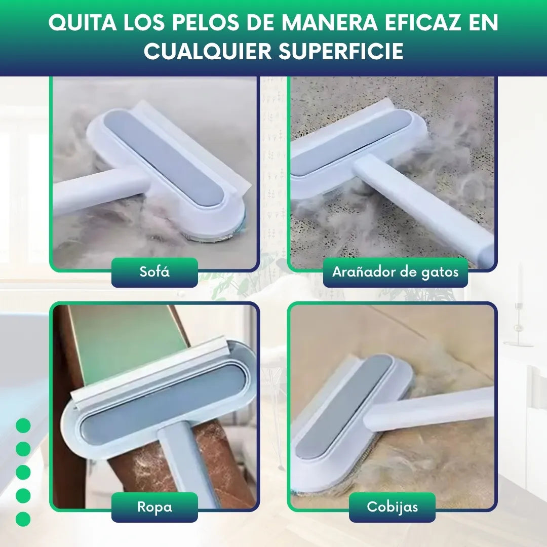 Cepillo multifuncional removedor de pelos/mota 3 en 1