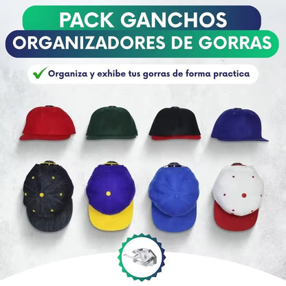 Ganchos organizadores de gorras