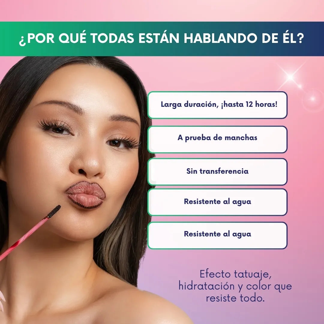 Peel-Off Tattoo Lip Liner | Delineador labial efecto tatuaje | ¡Lleva 2 y paga 1!