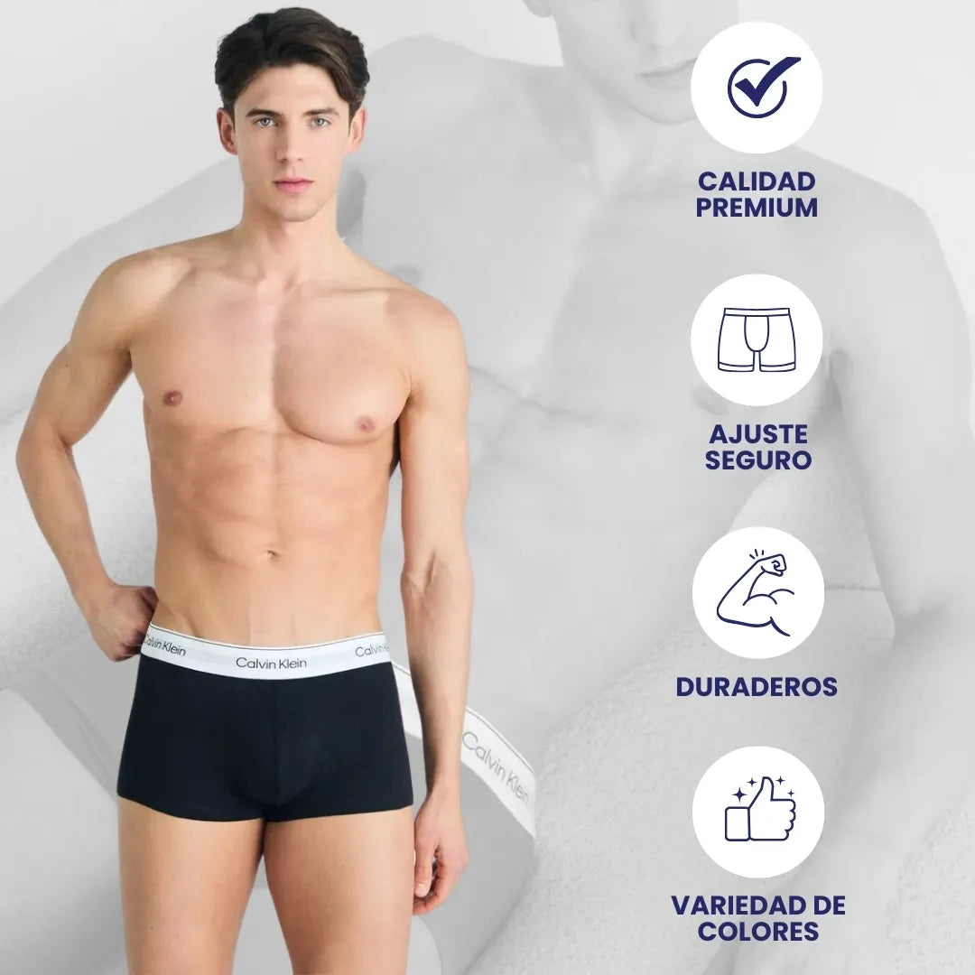 PACK 6 boxers Calvin Klein + 6 pares medias de regalo