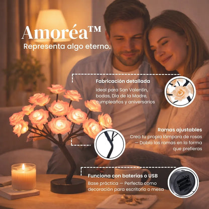 Amoréa™ - Lámpara árbol de rosas