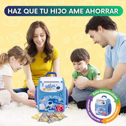 Mochila alcancia con lector de huella