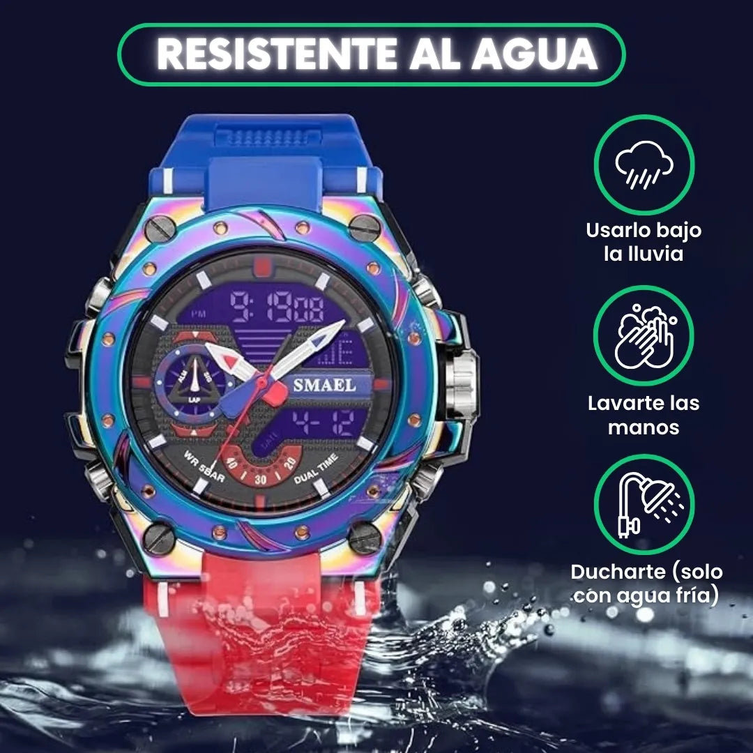 Reloj Smael™ deportivo tornasolado + Caja 🎁
