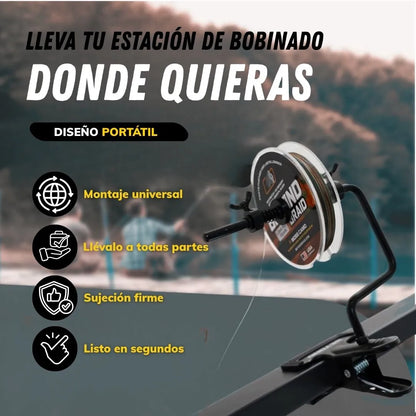 LineMaster™ - Bobinador Ajustable para Carretes de Pesca