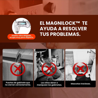 MagniLock™ - Pack 10 pares de imanes adhesivos para gabinetes