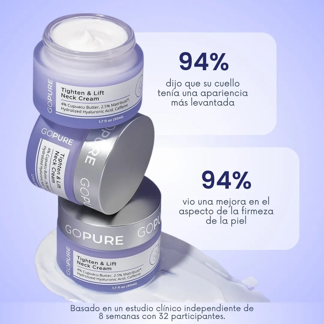 Crema reafirmante para el cuello