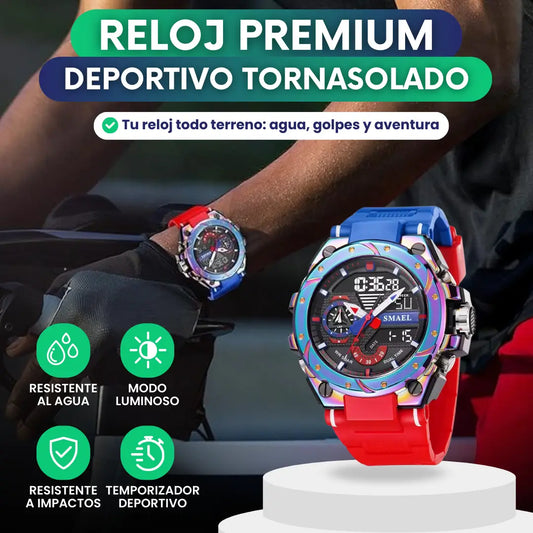 Reloj Smael™ deportivo tornasolado + Caja 🎁