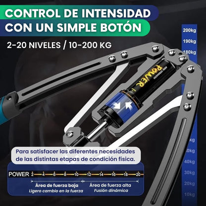 Entrenador de fuerza hidráulico ajustable con contador LED