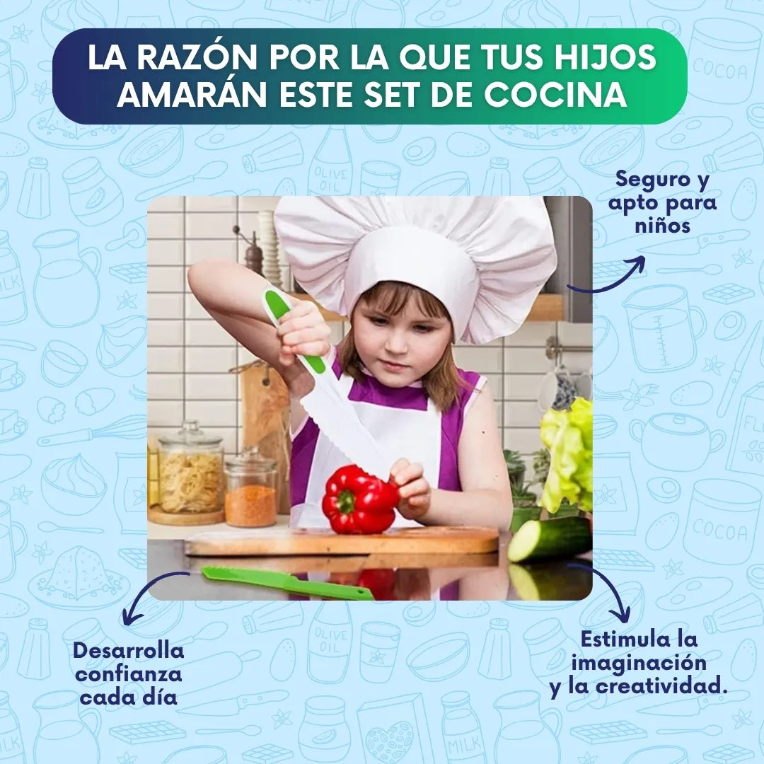 MiniChef™ | Set de cocina Montessori para niños + Regalo 🎁