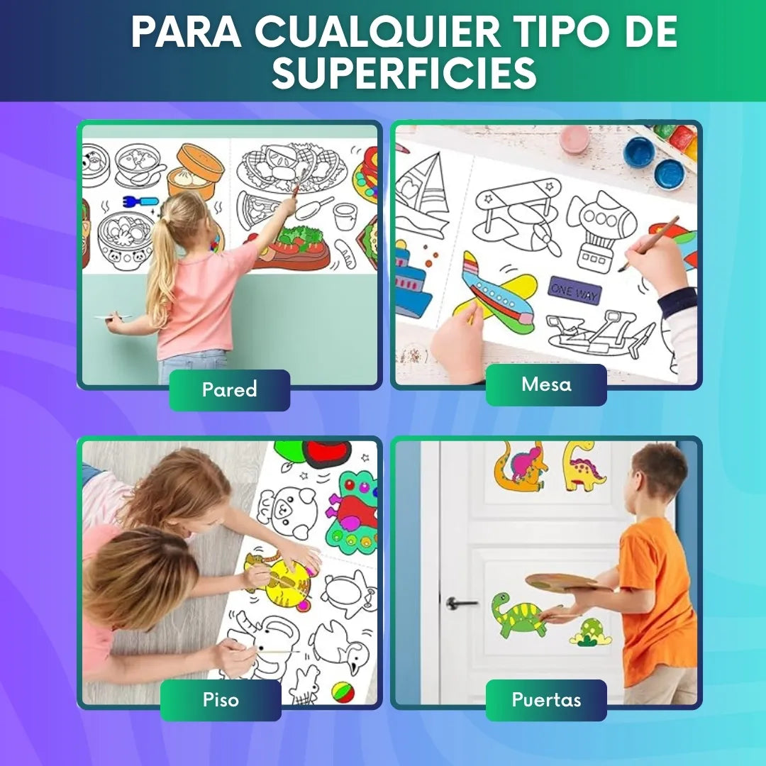 Rollo para colorear de 3 metros - Lleva 2 Paga 1