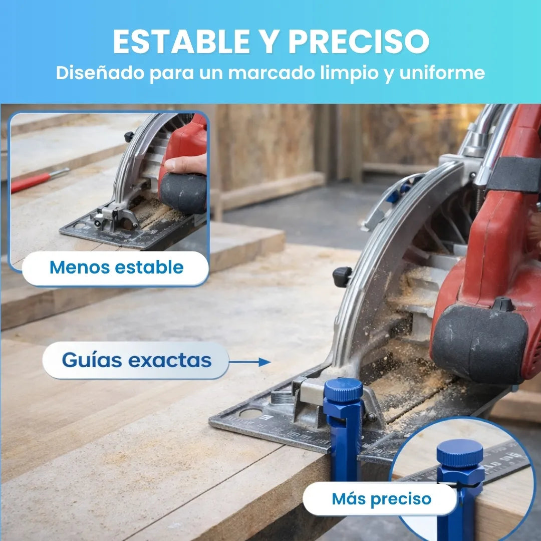 CutGuide™ - Pack x2 topes de posicionamiento para sierra y escuadra