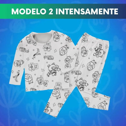 Pijama mágica Coloreable y Lavable + 12 Marcadores 🎁