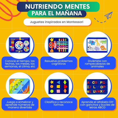 Libro de actividades sensoriales Montessori + Libro Digital 🎁