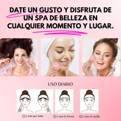 Masajeador facial Microcorriente -  Rostro perfilado y rejuvenecido en 5 minutos 💆‍♀️