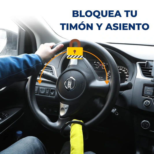 Traba timón de acero reforzado de máxima seguridad
