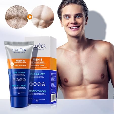 Crema depilatoria masculina - Libre de irritación