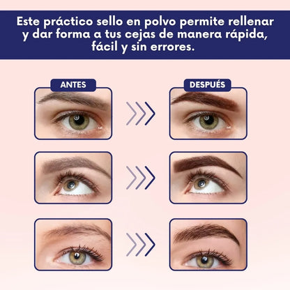 Kit sello para cejas + 10 moldes | Lleva 2 kits - paga 1