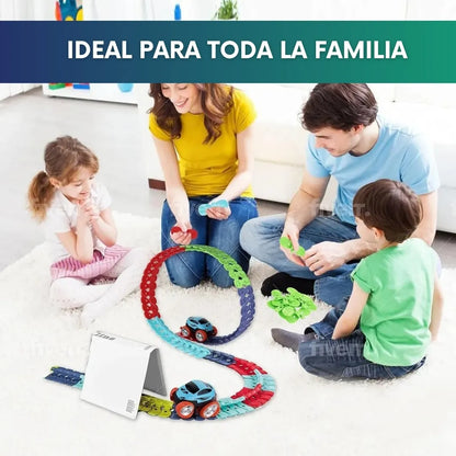 Pista de carros flexibles (46 pcs) + Carro 🎁