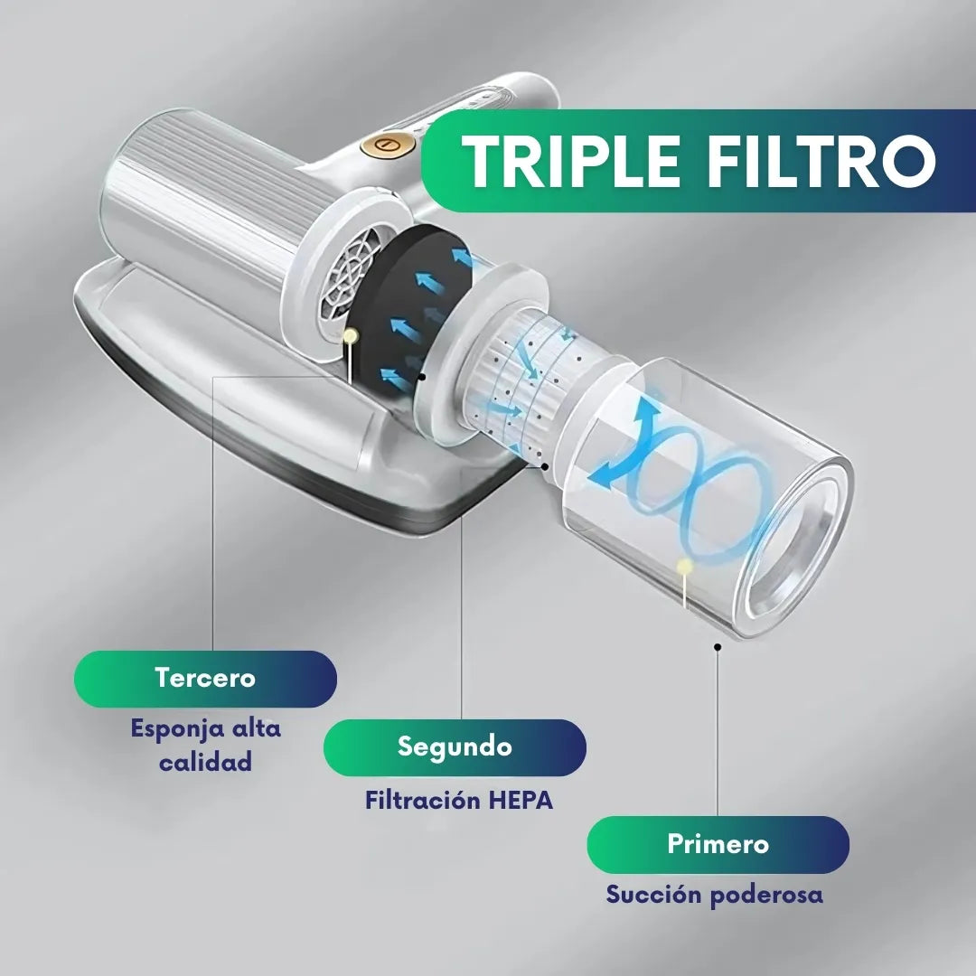 Aspiradora esterilizadora con tecnología UV