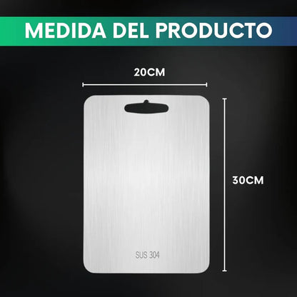 Tabla de picar de acero inoxidable (20x30cm)