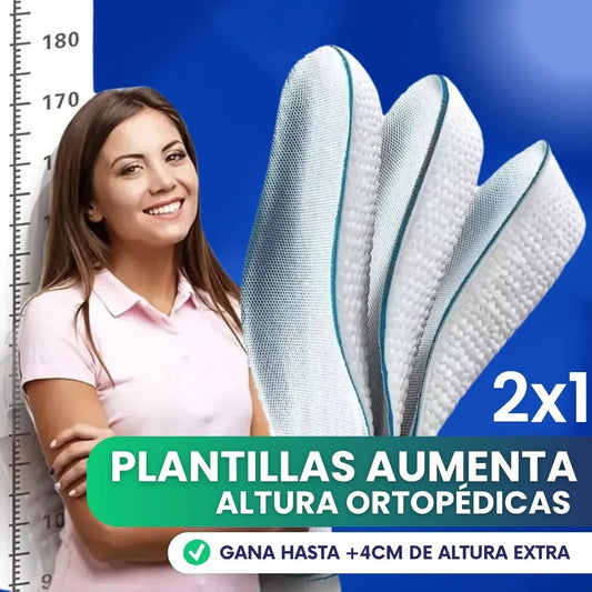 Plantillas aumenta altura ortopédicas - 2x1