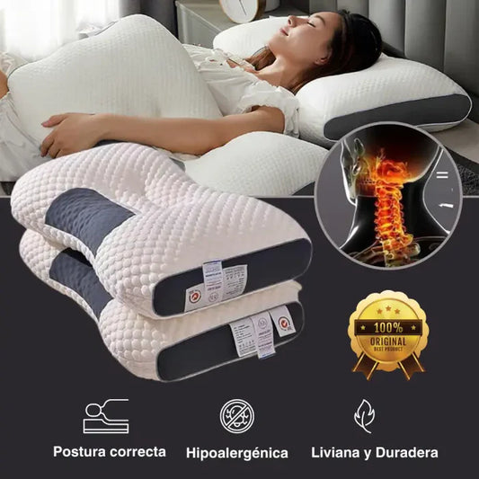 Almohada ortopédica alivia cervical