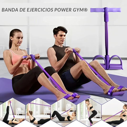 FlexiFit Pro - Banda elástica con pedal + Manual digital de ejercicios 📚