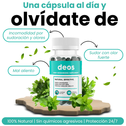 DEOS desodorante 100% natural - Elimina todos los malos olores de raíz