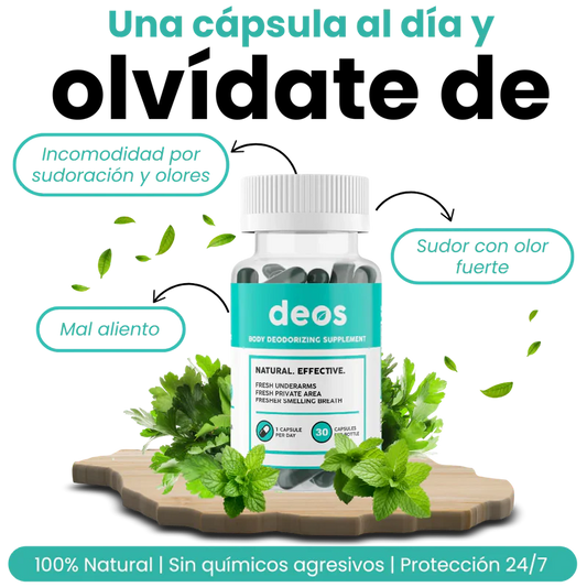 DEOS desodorante 100% natural - Elimina todos los malos olores de raíz