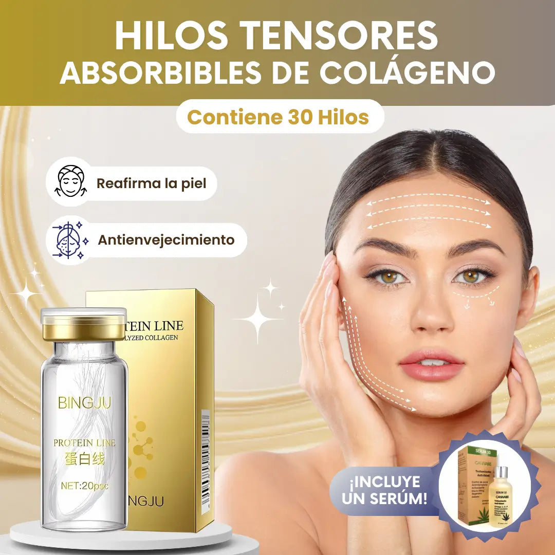 Hilos tensores absorbibles de colágeno + Serúm 🎁