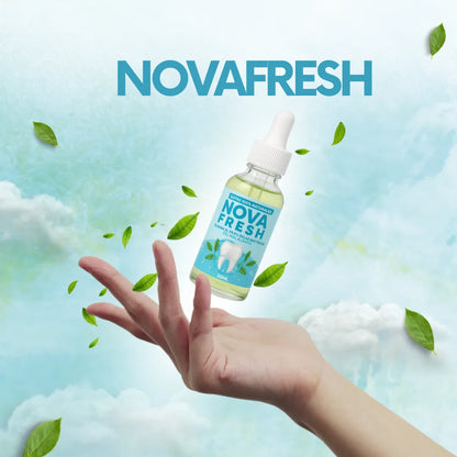 Novafresh - Gotas naturales para el mal aliento + eBook 🎁